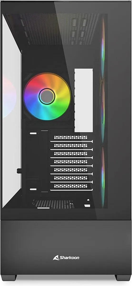 Sharkoon AK6 RGB PC Gehäuse - 4x 2.5" 2x 3.5" - Zwart - afbeelding 6 van 6