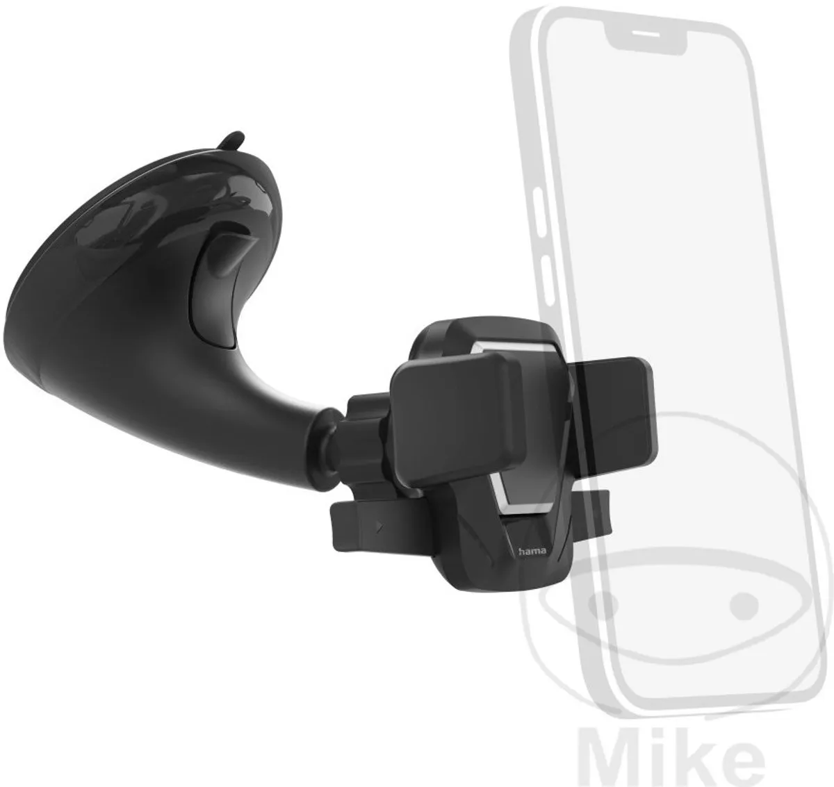 Hama Easy Snap GSM-houder Auto - 360° Draaibaar - Zwart