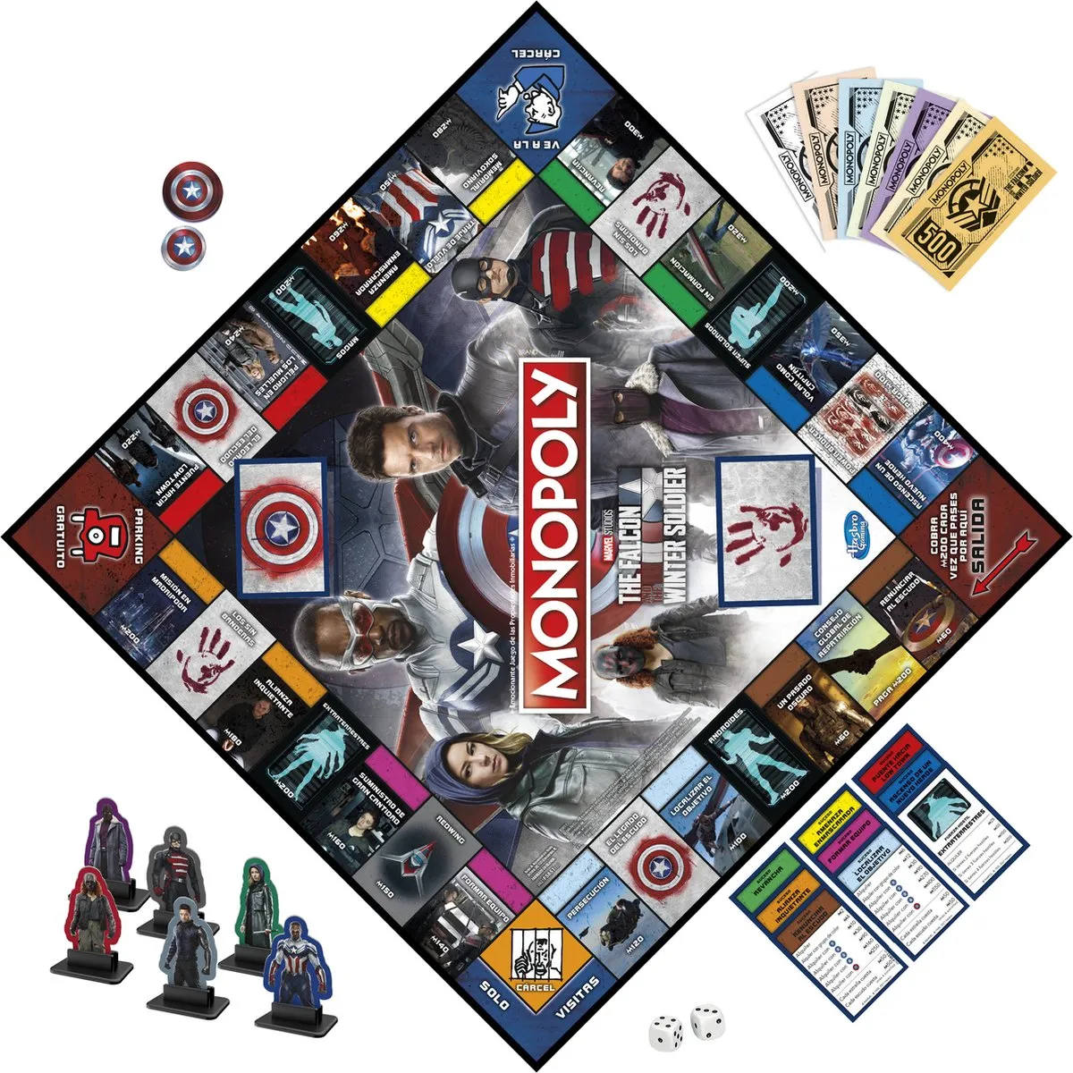 Monopoly The Falcon and The Winter Soldier Bordspel - 2-6 Spelers