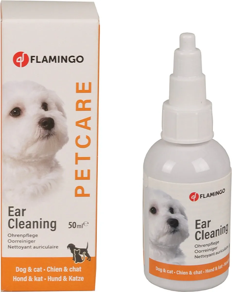 Flamingo Oorreiniger Honden Kat 50ml