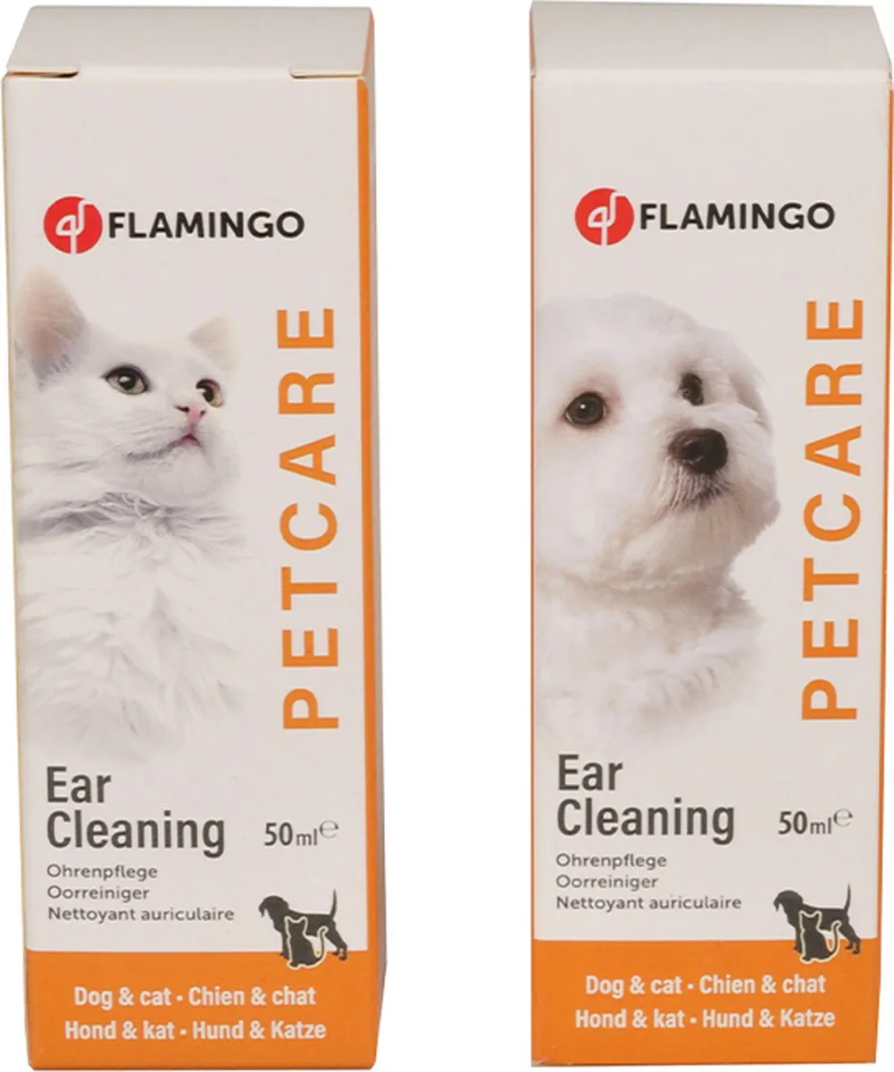 Flamingo Oorreiniger Honden Kat 50ml