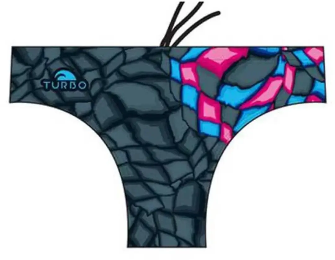 Turbo Crystal Zwemslip Grijs M Man