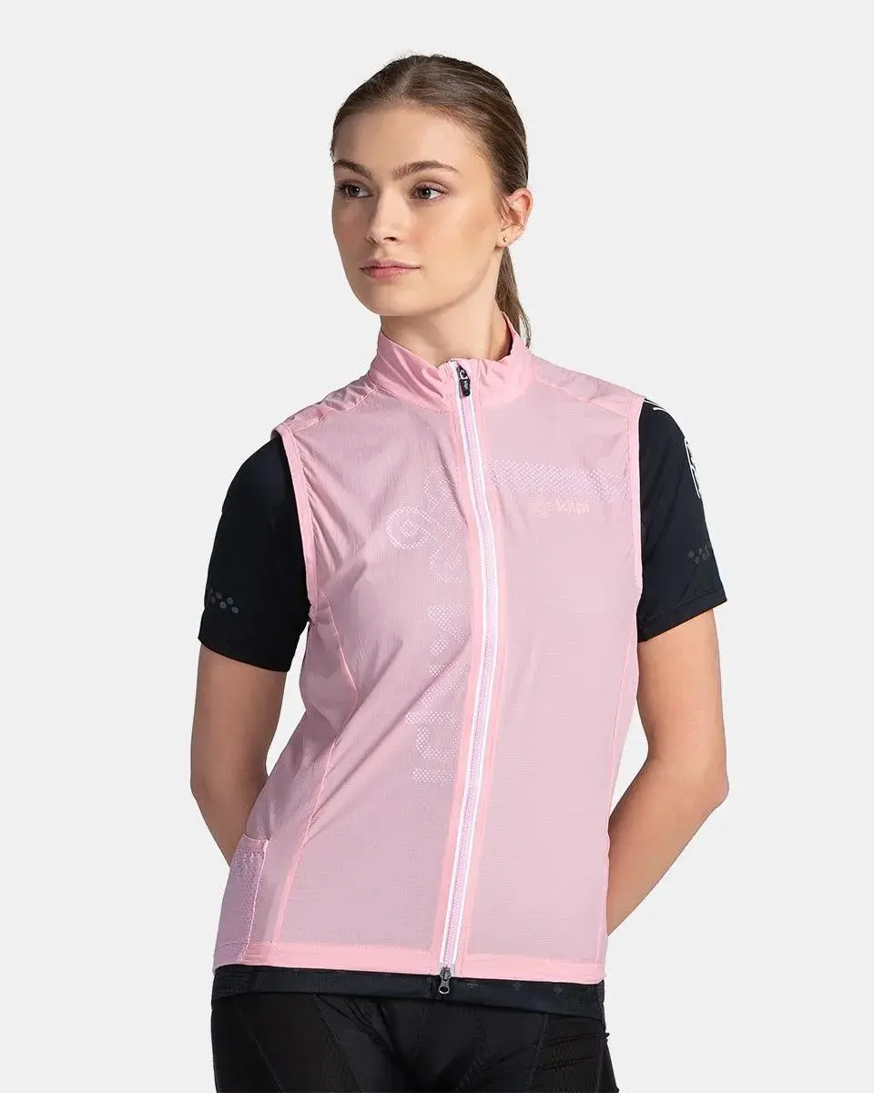 Women's Windproof Vest Kilpi Flow-w Pink