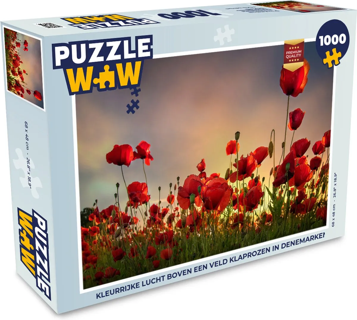 PuzzleWow Legpuzzel Kleurrijke Lucht 1000 Stuks