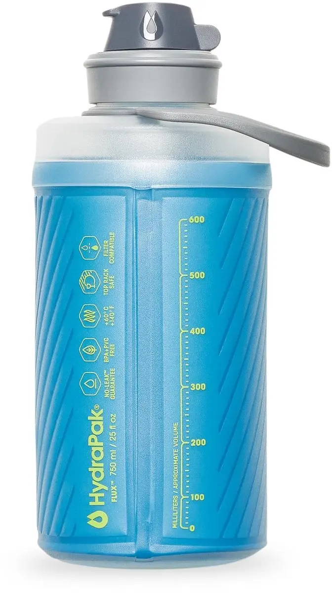 Hydrapak Flux Drinkfles 750ml - Tahoe Blue - afbeelding 3 van 5