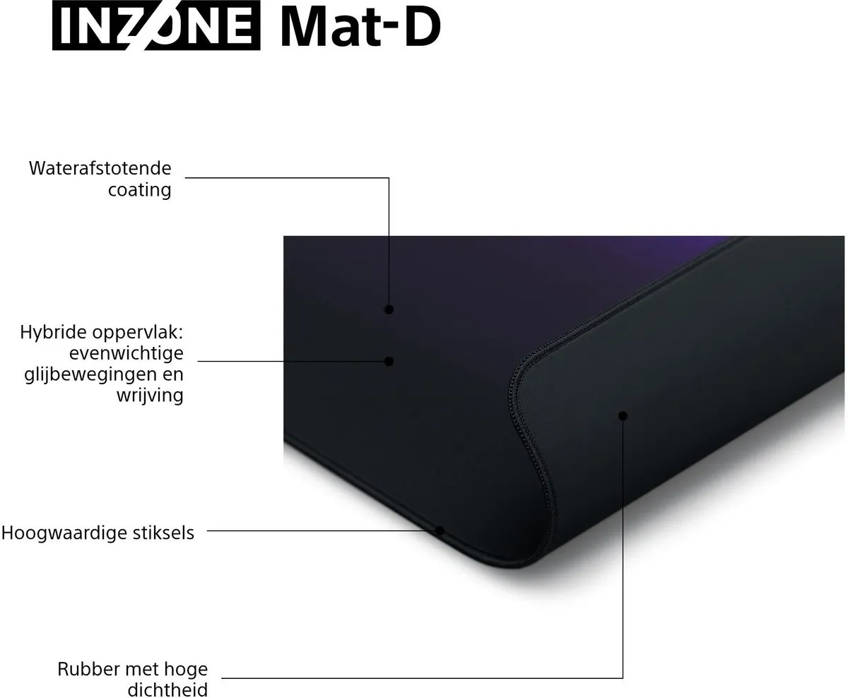 Sony INZONE Mat-D MPDD700B Game-muismat - Zwart