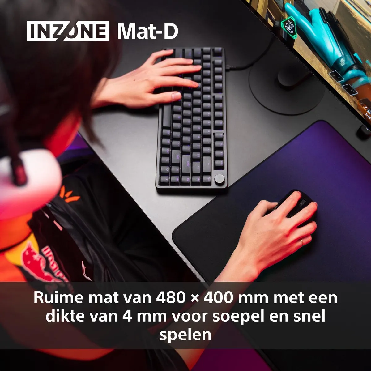 Sony INZONE Mat-D MPDD700B Game-muismat - Zwart - afbeelding 6 van 6