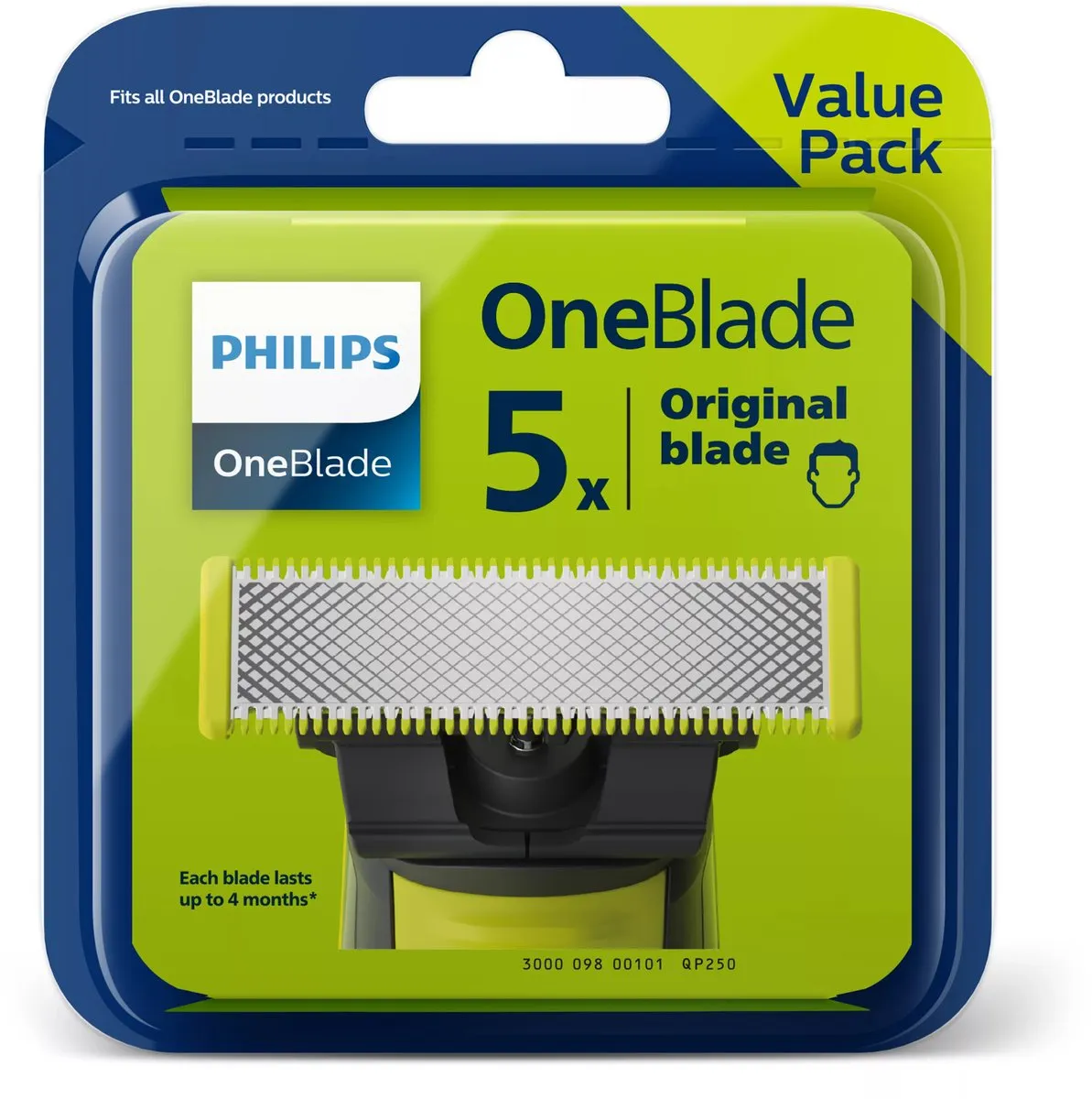 Philips OneBlade Original QP250/50 Vervangmesjes - 5 Stuks