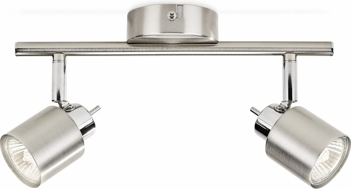 Philips Meranti Opbouwspot 2x GU10 - Mat Chroom