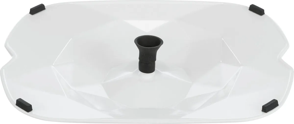 Trixie Drinkfontein Polygon Melamine - 2,5L - Grijs/Wit - afbeelding 6 van 6