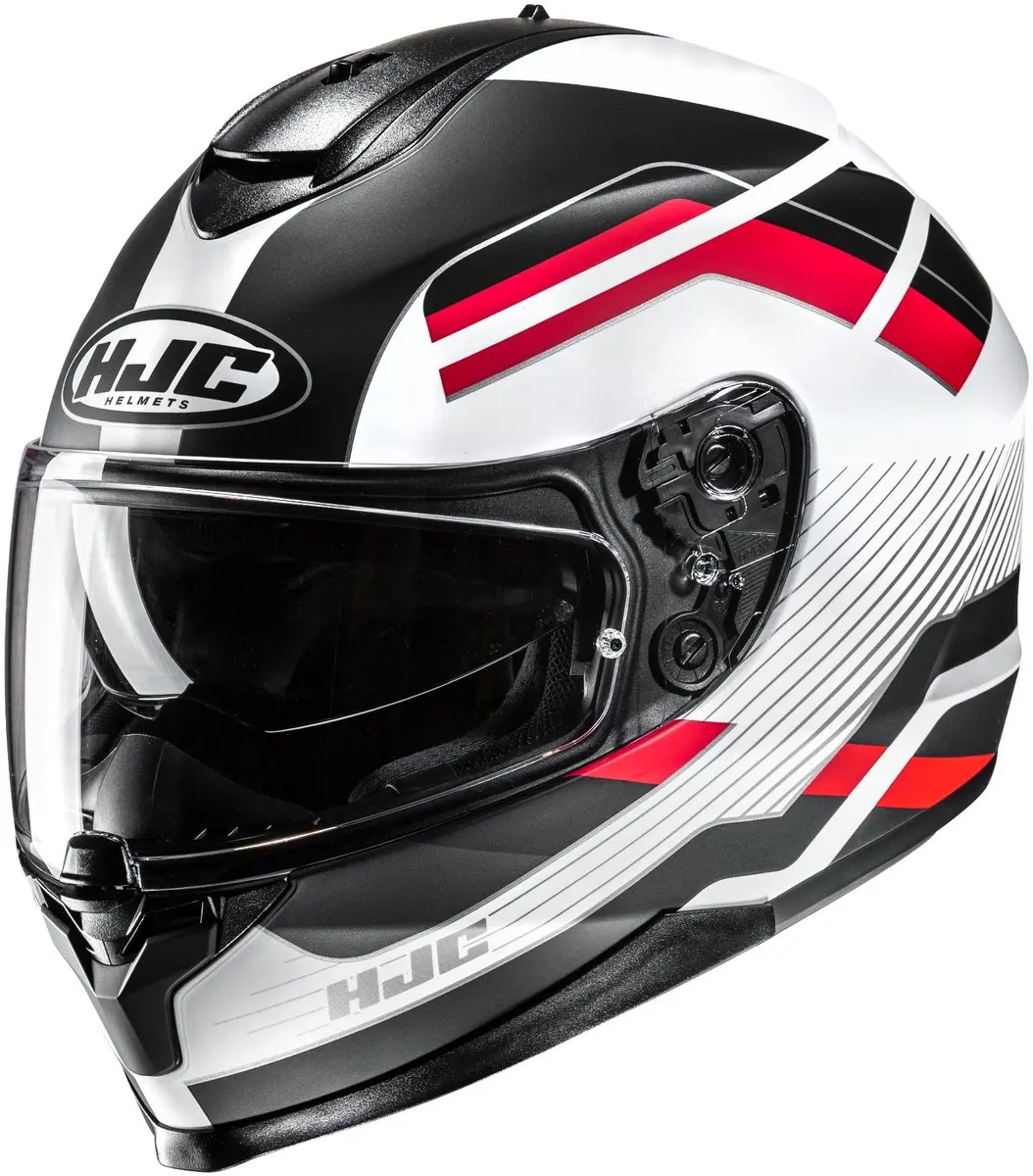 HJC C70N Belis Zwart Wit Rood Integraalhelm
