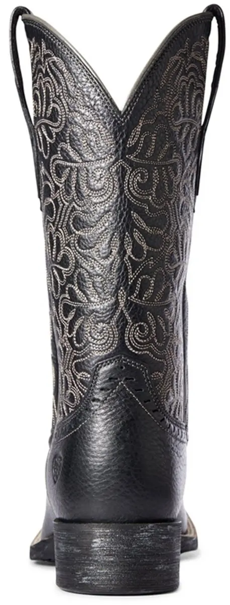 Ariat Round Up Remuda Dames Western Rijlaars 38.5 Zwart - afbeelding 3 van 6