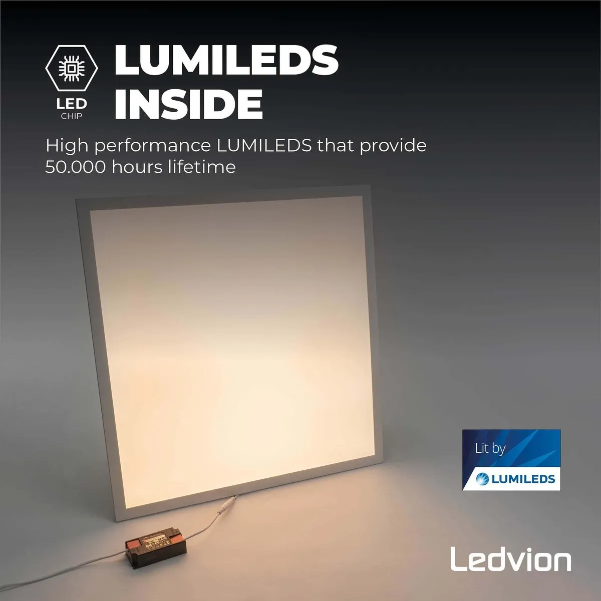 Ledvion 6X LED Paneel 36W 3000K - 6 Stuks - afbeelding 6 van 6