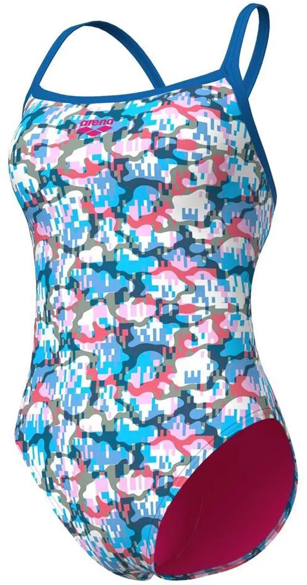 Dames zwempak uit 1 stuk Arena Multi Camo Challe