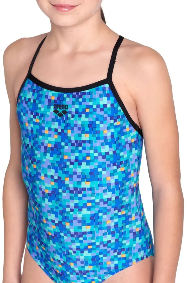 Arena G Pooltiles Swimsuit Lightdrop Back L Black-Blue Multi