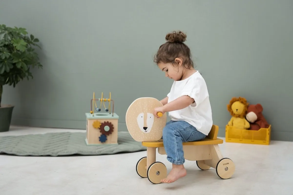 Trixie Houten Loopfiets Mr. Fox 4 Wielen - FSC Geel
