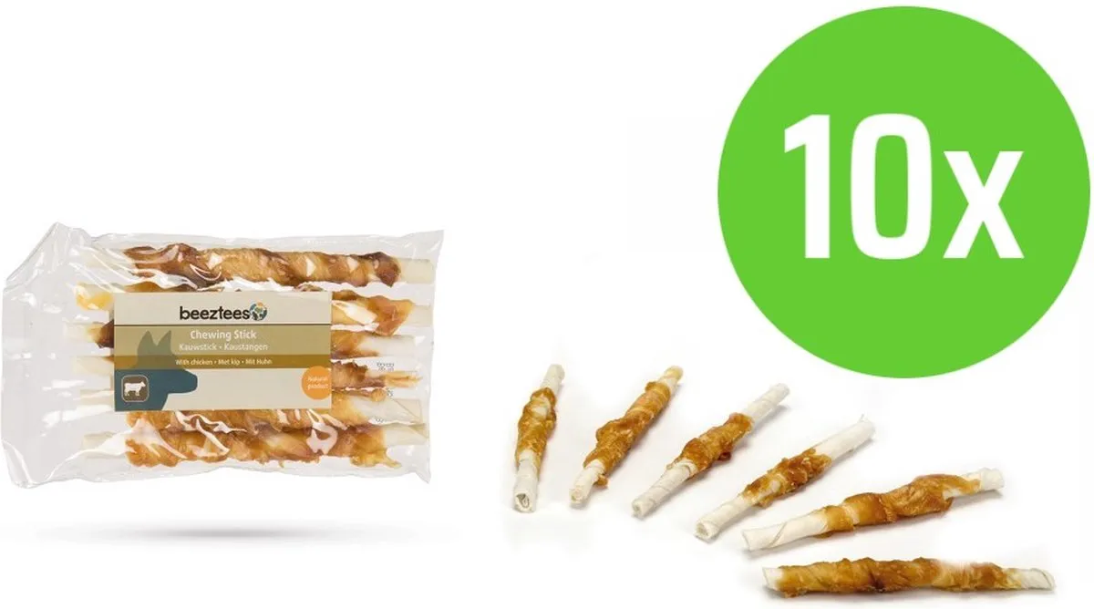 Beeztees Kauwstaafjes Kip 6 Stuks