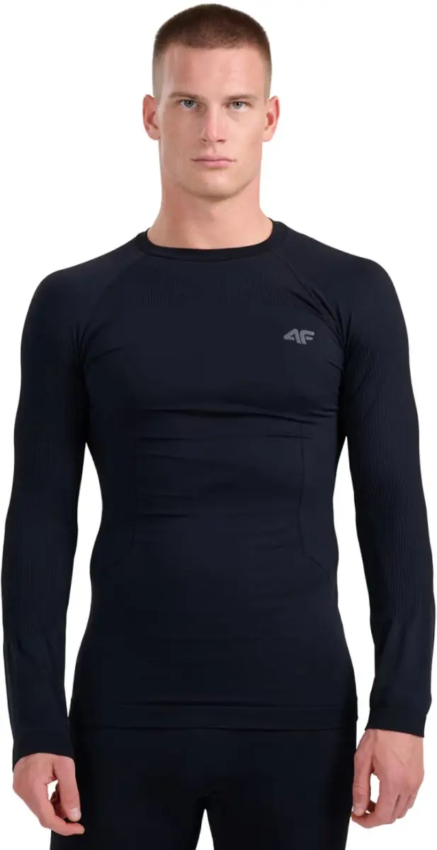 4F T-shirt Thermoactief Heren Zwart