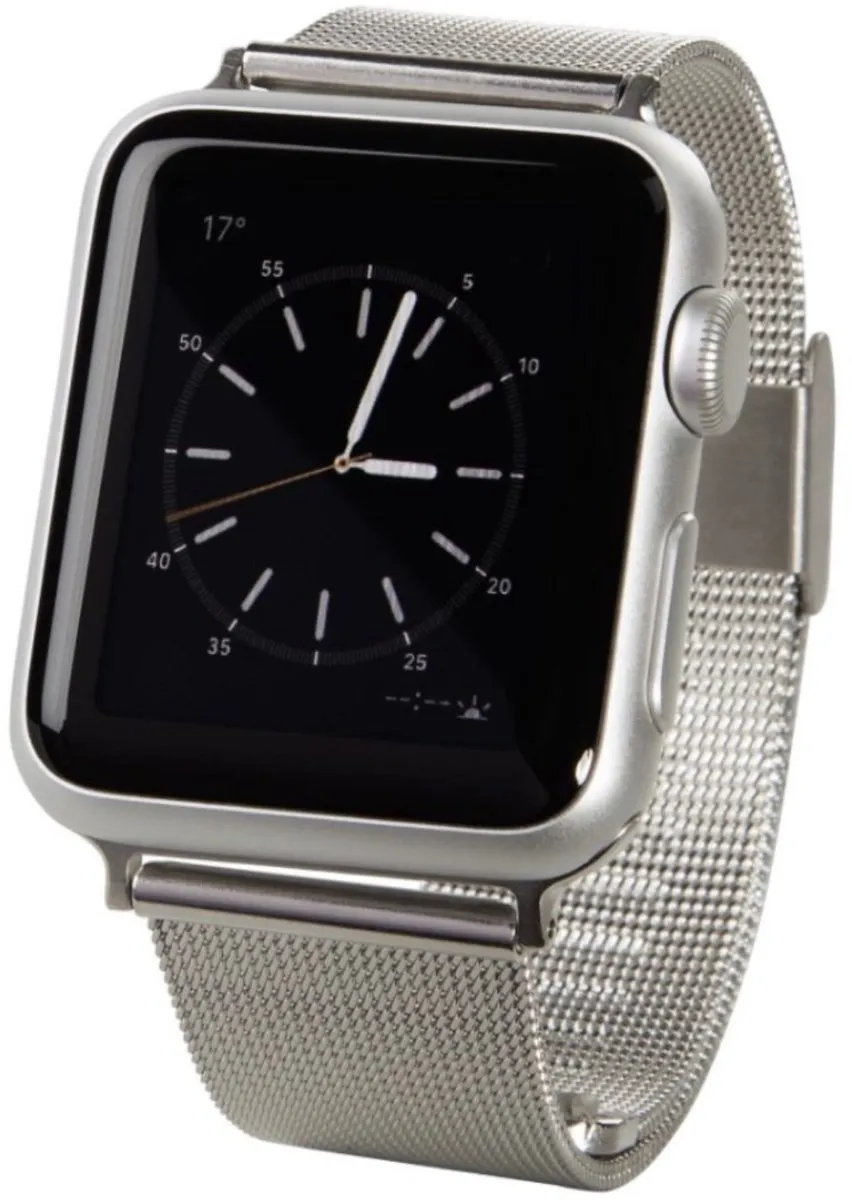 Hama RVS bandje - Apple Watch Series 1/2/3 (38mm) - Zilver