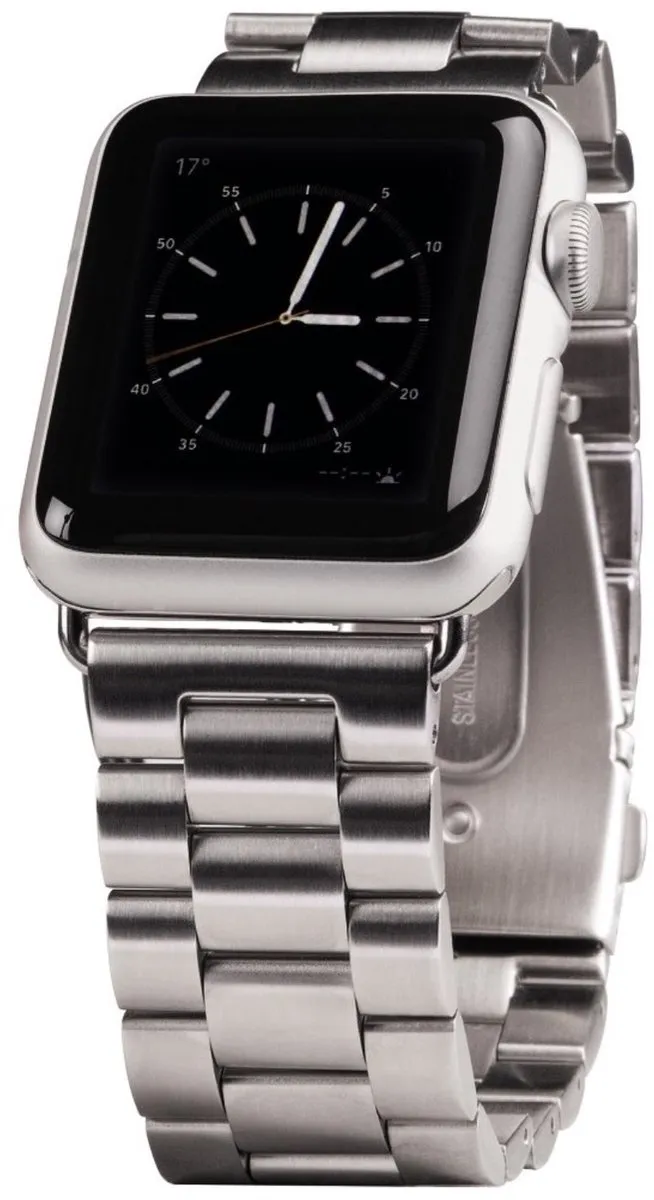 Hama RVS bandje - Apple Watch Series 1/2/3 (38mm) - Zilver