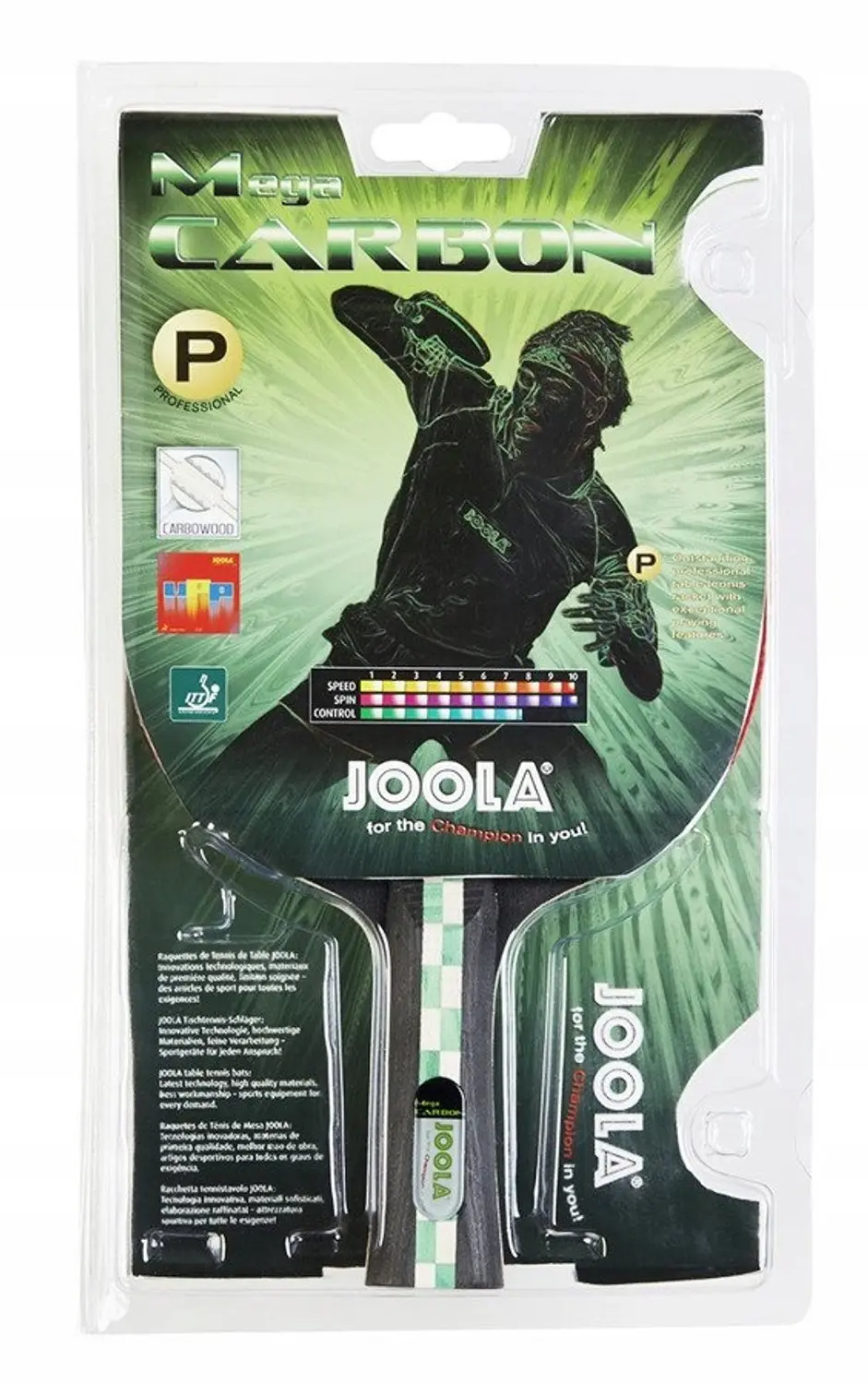 Joola Mega Carbon 54205 Tafeltennisracket - 2x - Rood - afbeelding 5 van 6