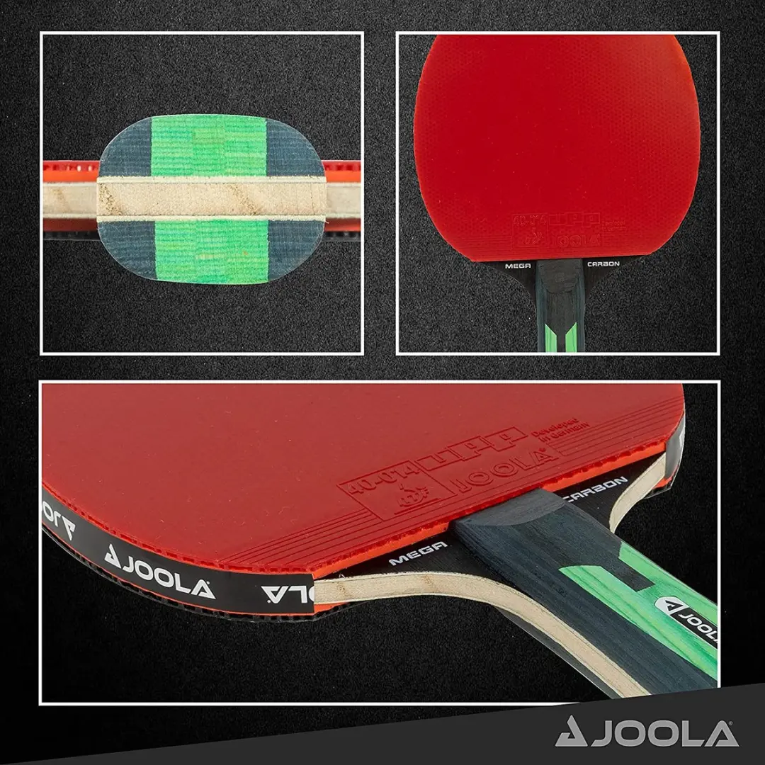 Joola Mega Carbon 54205 Tafeltennisracket - 2x - Rood - afbeelding 2 van 6