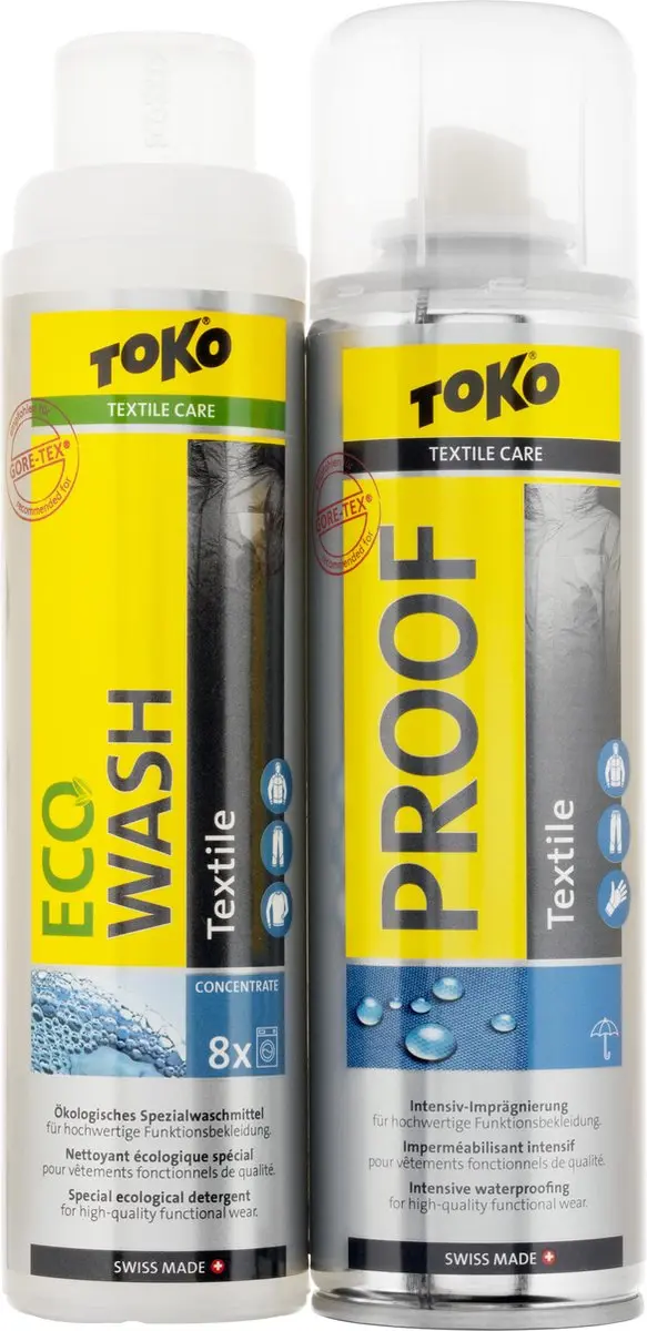Toko Textile Proof 250ml+eco Textile Wash 250ml Reiniger Wit