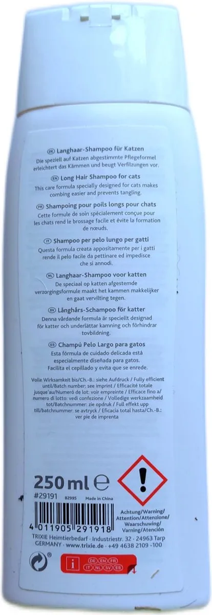 Trixie Kattenshampoo Lang Haar 250ml
