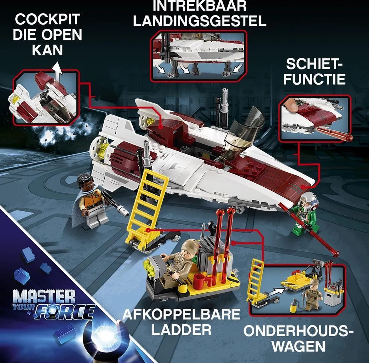 LEGO Star Wars A-Wing Starfighter 75175 - 358 Stukken