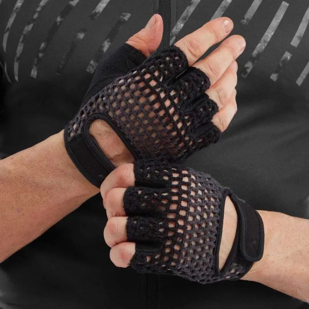Altura Crochet 2022 Korte Handschoenen - Wit/Zwart - M - afbeelding 3 van 4