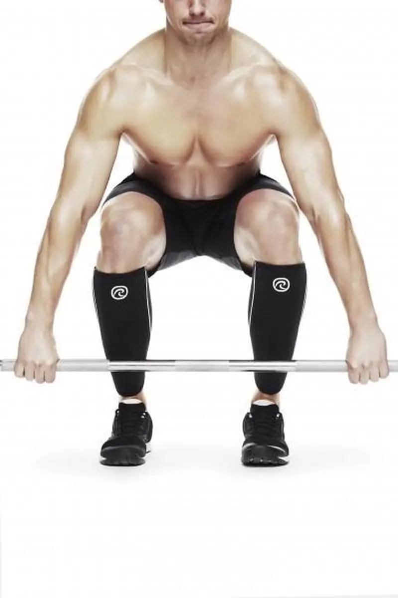 Rehband RX Shin/Calf Sleeve, 5mm, Black, S