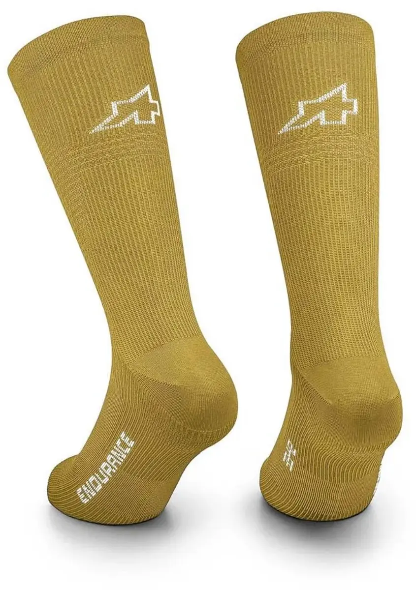 Assos Endurance S11 Sokken - Groen/Bruin 38-42 - afbeelding 2 van 2