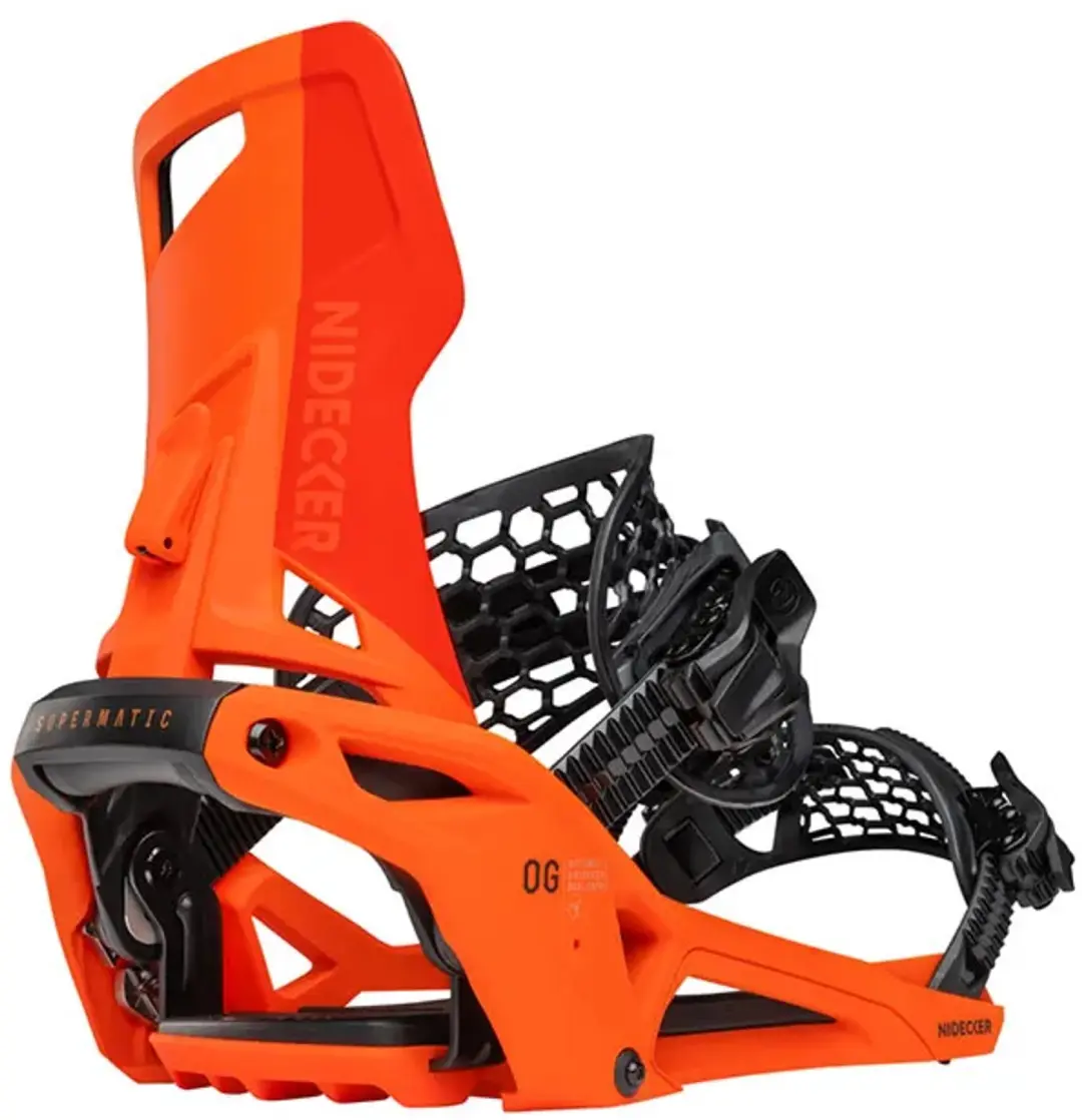 Nidecker OG Supermatic 26/27 Snowboardbindingen XL - Oranje - afbeelding 2 van 2