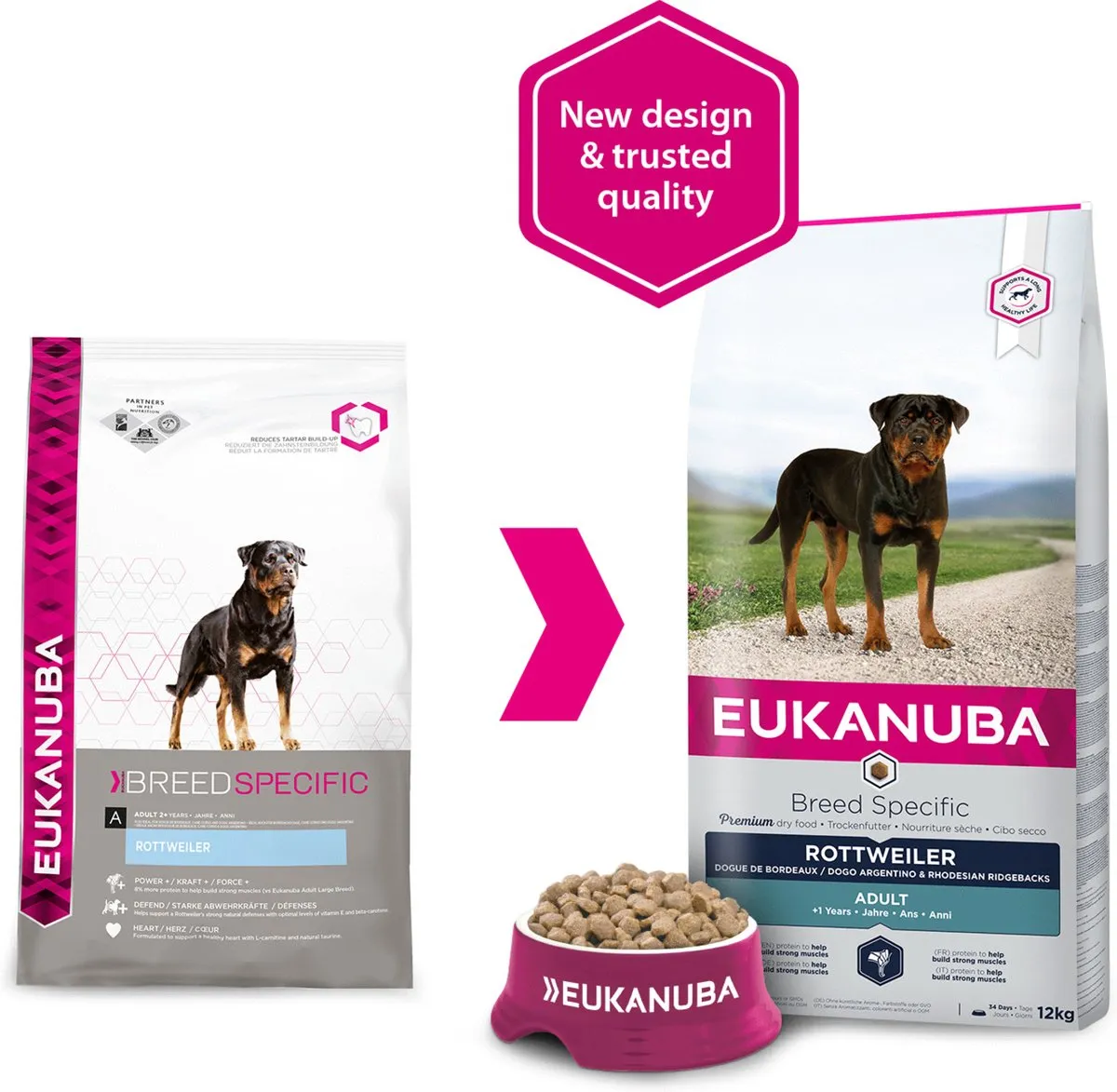 Eukanuba Dog Adult Rottweiler Kip 12kg