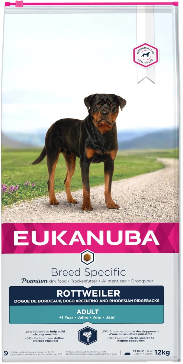 Eukanuba Dog Adult Rottweiler Kip 12kg
