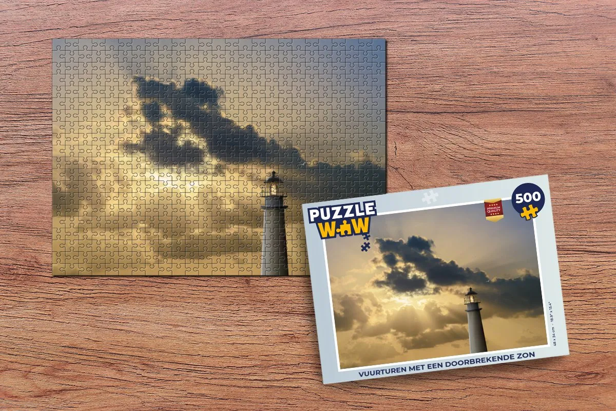 PuzzleWow Vuurturen Legpuzzel 500 Stuks - Multicolor