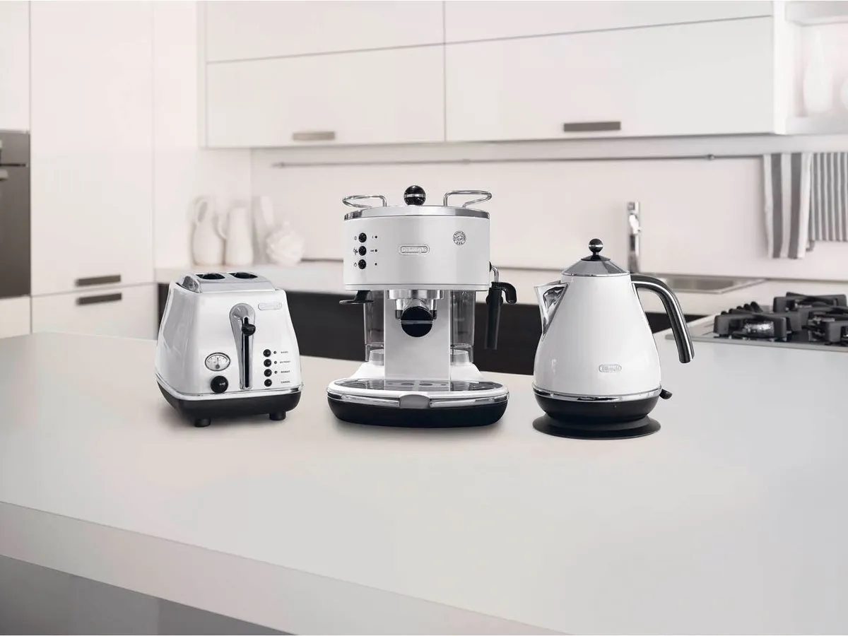 De'Longhi Icona Vintage ECOV311 Pistonmachine - 2 Kopjes - 1,4L - Wit
