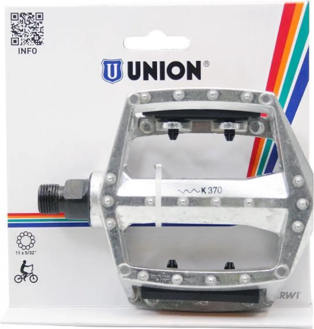 Union SP-102 BMX Pedalen - Zilver - afbeelding 2 van 4