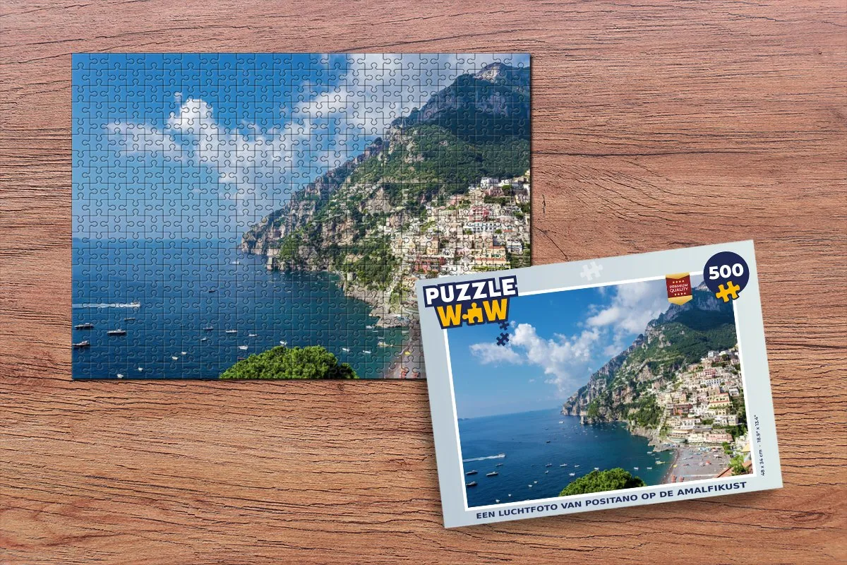 PuzzleWow Positano Legpuzzel 500 Stuks - Multicolor