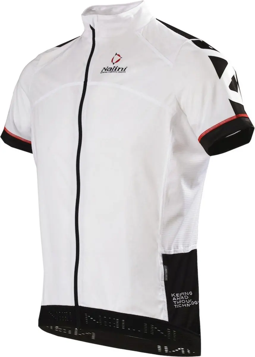 Nalini Uni TI fietsshirt korte mouwen wit