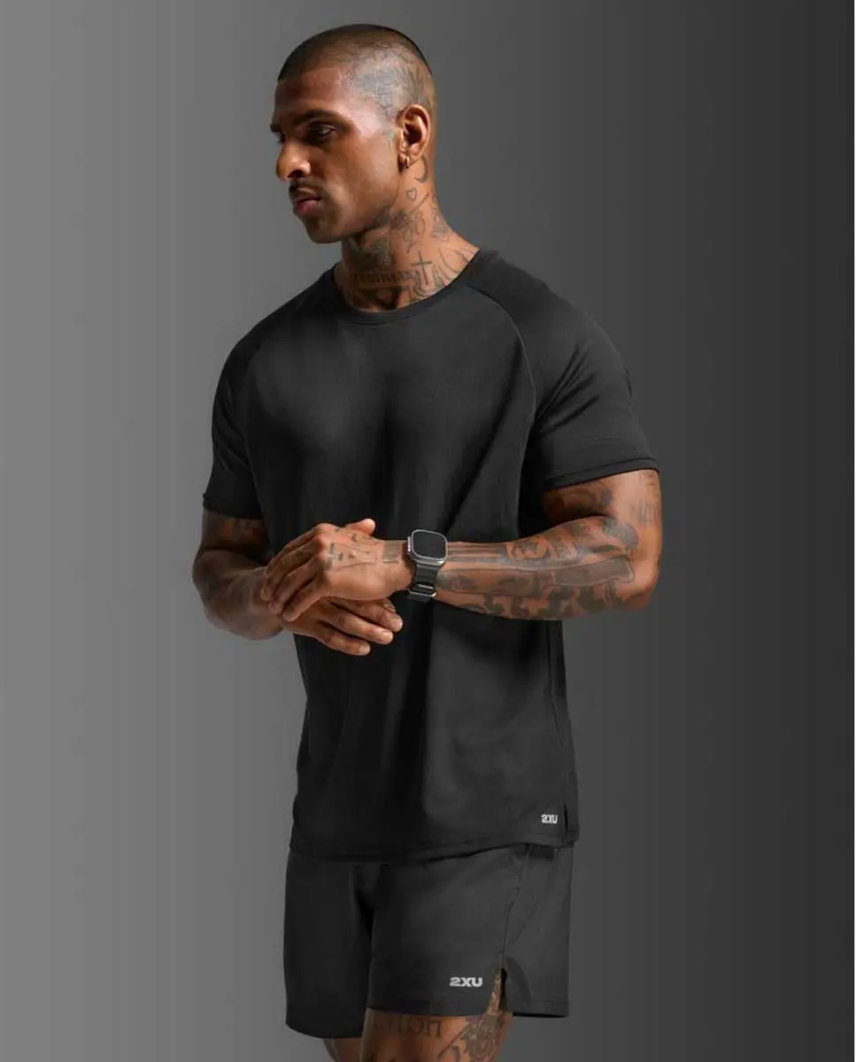 2XU Aero Mesh Tee Mt. S Zwart Heren - afbeelding 5 van 6