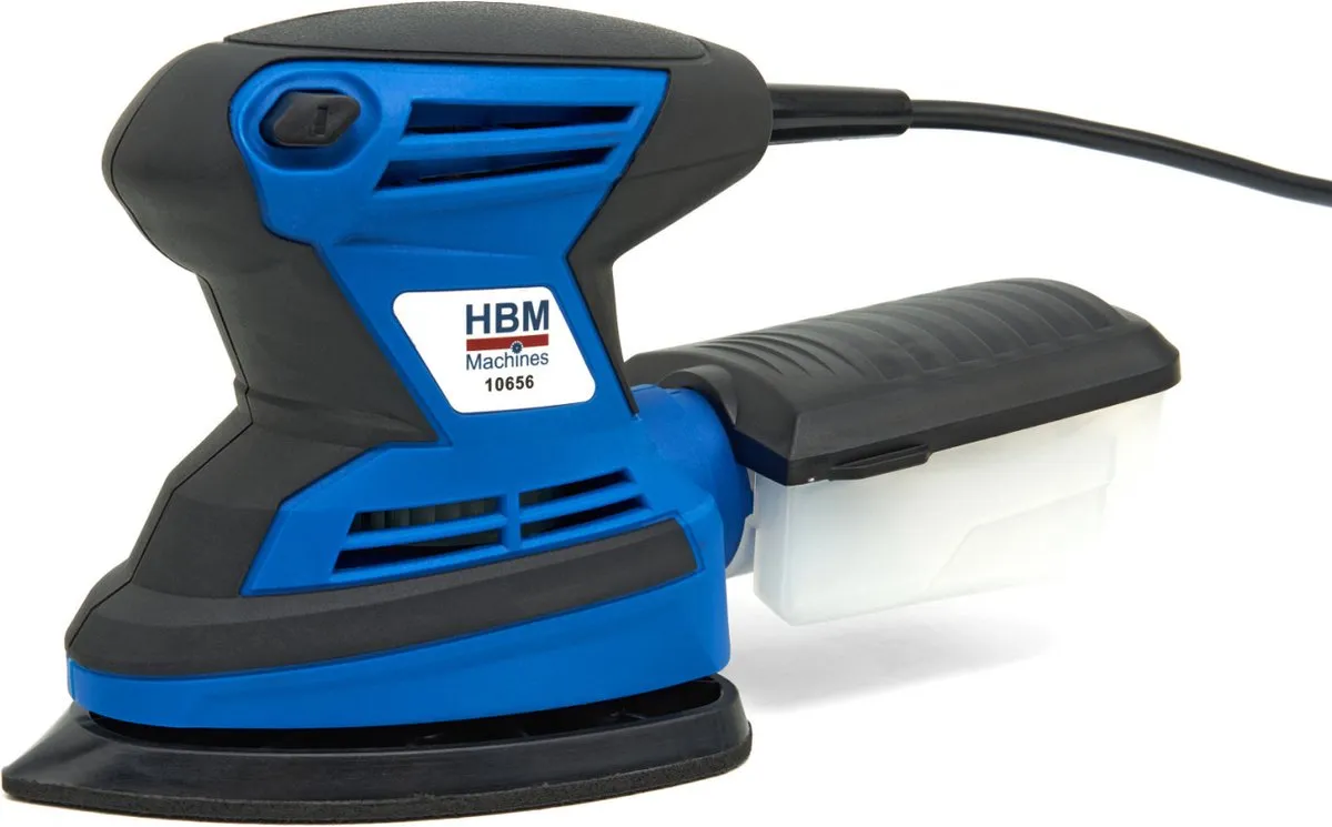 HBM 10656 Handpalm Schuurmachine 200W - 12 Schuurvellen