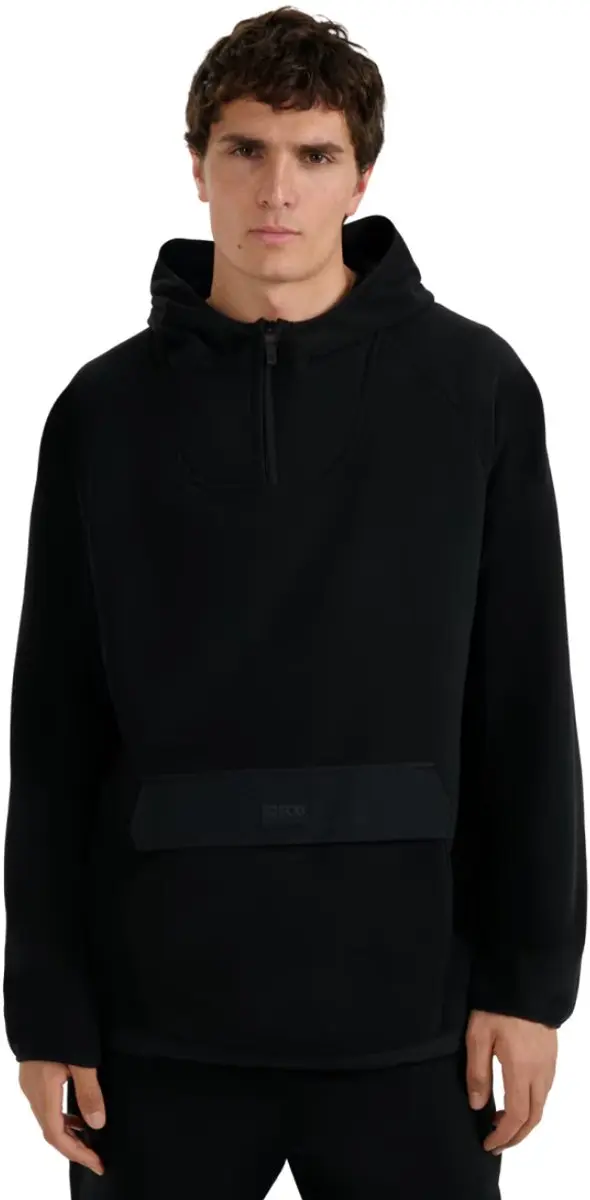 4F Sweater Fleeceowa Heren Zwart