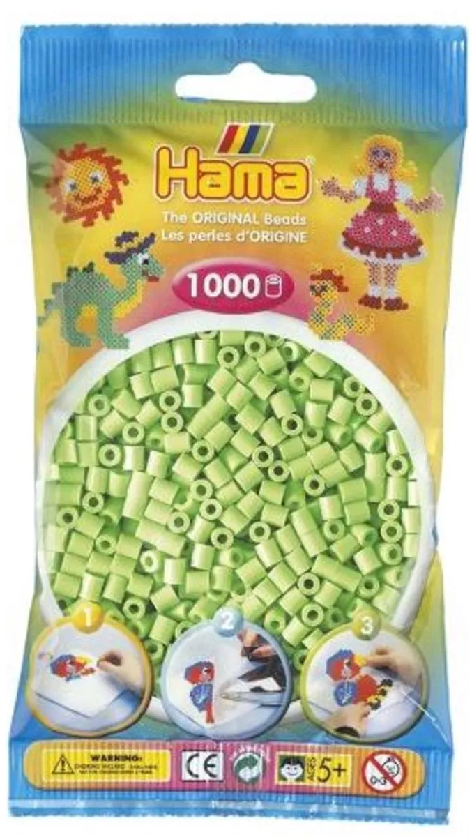 Hama Strijkkralen 1000 Stuks - Pastelgroen