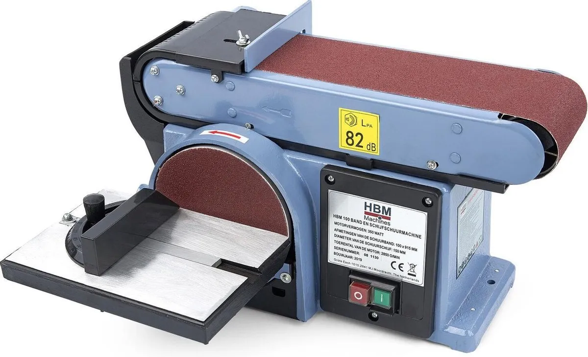 HBM Band en Schijfschuurmachine 100x915mm 350W