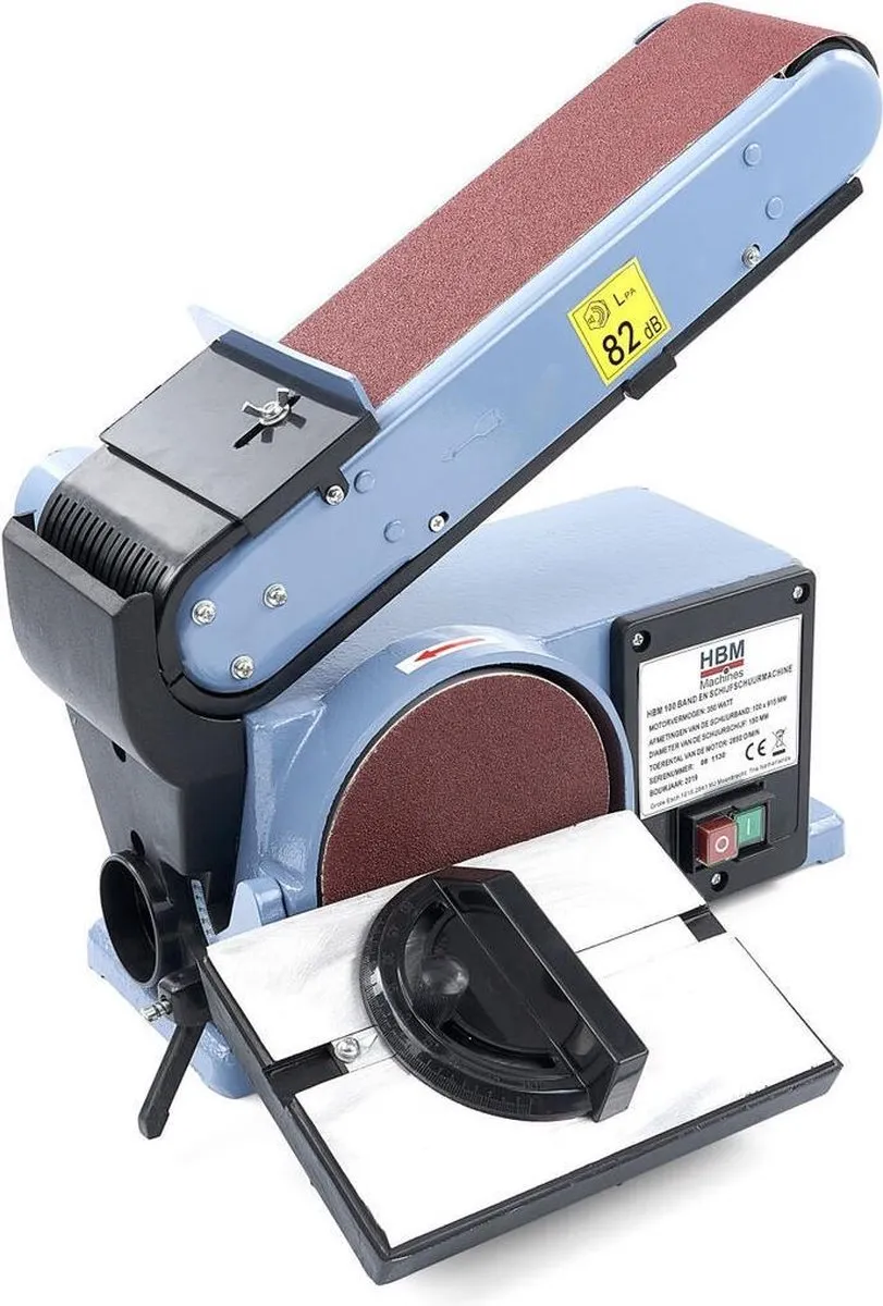 HBM Band en Schijfschuurmachine 100x915mm 350W - afbeelding 6 van 6