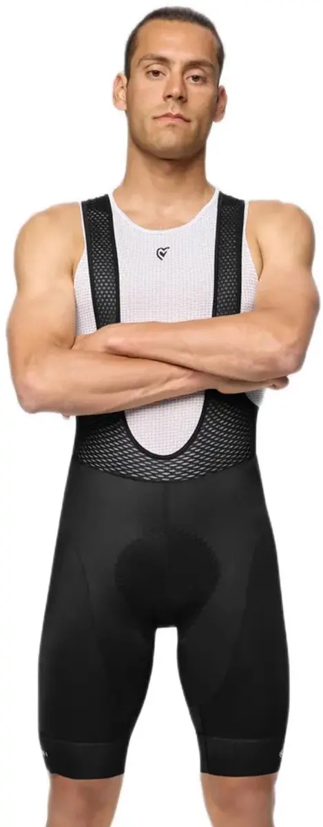 Pissei Prime Bib Fietsbroek M - Zwart