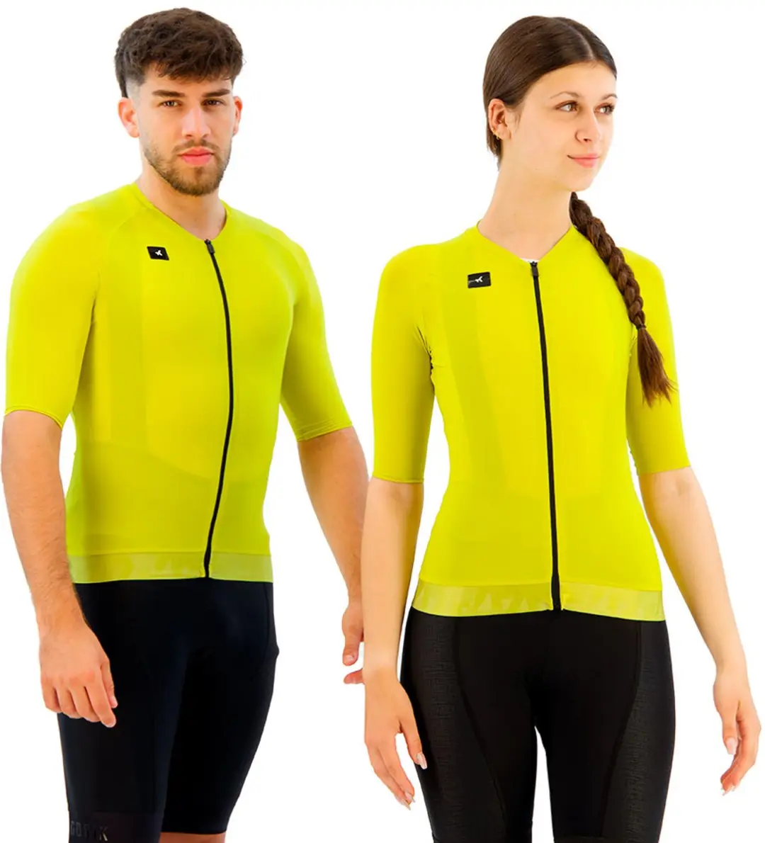 Gobik Cx Solid Korte Mouw Wielertrui Geel L