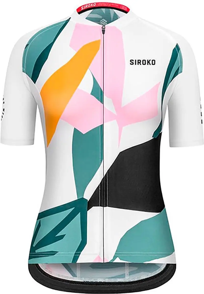 SIROKO M2 Pinerolo wielertrui korte mouw Wit XL