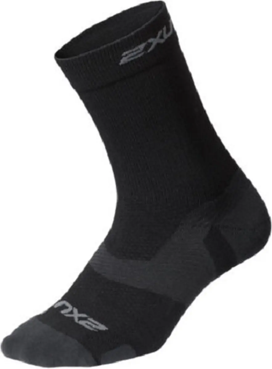 2xu Hoge Sokken Vectr Lightcushion Nylon Zwart Maat 35/37,5